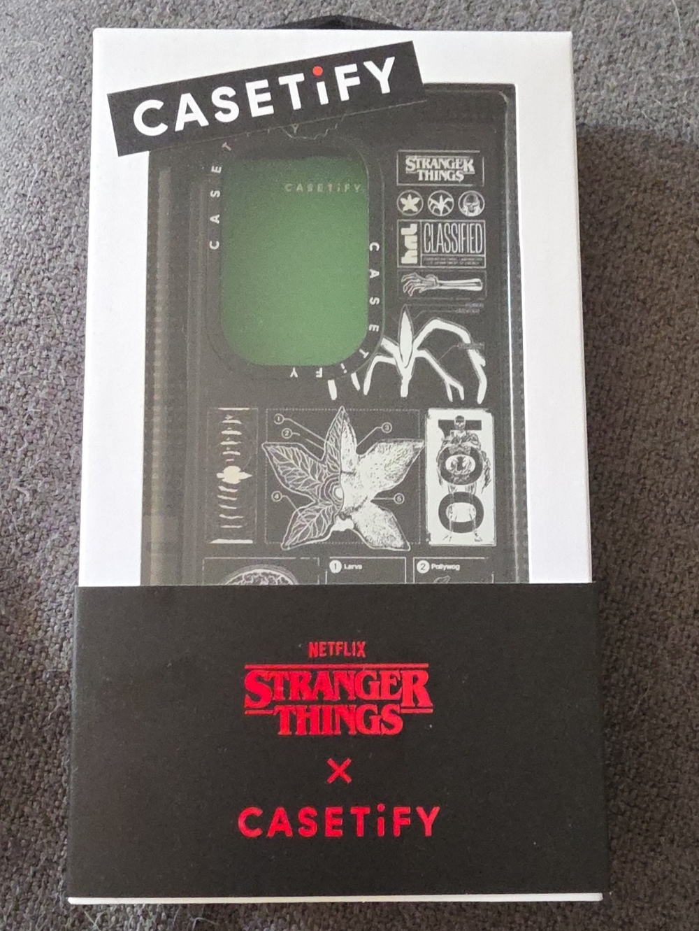 Casetify Black & White Stranger Things Graphic Phone Case For Galaxy Z Fold 7